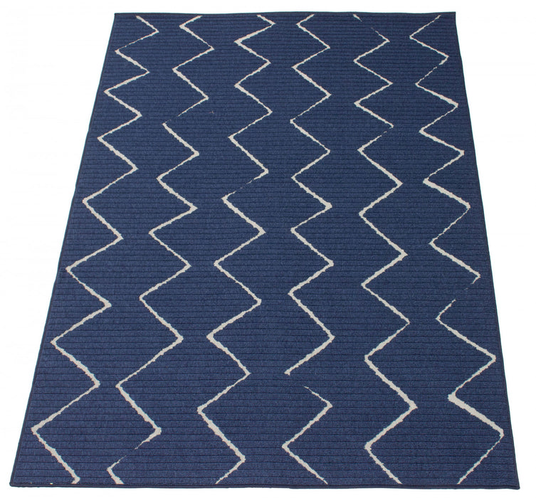 Kimi Blue 5'3\" x 7'7\" Area Rug