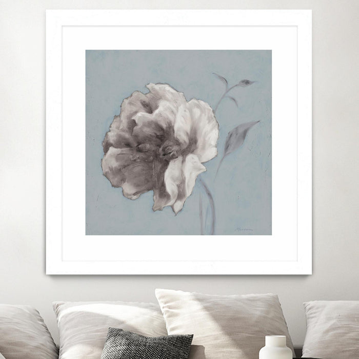 \"Floral Symposium Ii\" Matted and Framed White 36x36 Wall Art