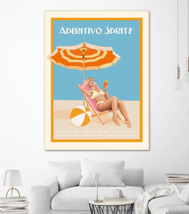\"Aperitivo Spritz\" Giant Art 72x54 Wall Art