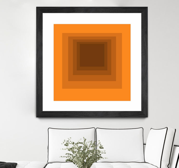 \"After Josef F\" Matted and Framed Black 30x30 Wall Art
