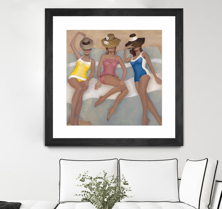 \"The Orange County Club.tif\" Matted and Framed Black 30x30 Wall Art