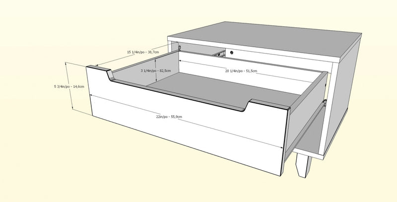 Nordika Nightstand - Natural Maple