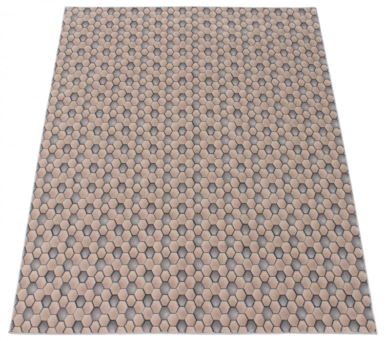 Ranger Taupe/grey Rug 3'11\" X 5'11\" Area Rug