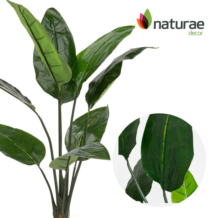Artificial 45\" Bird Of Paradise Indoor & Outdoor In Black Pot