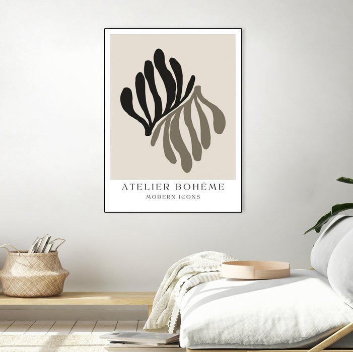 \"Atelier Bohème No.1\" Canvas Framed Black 30x40 Wall Art