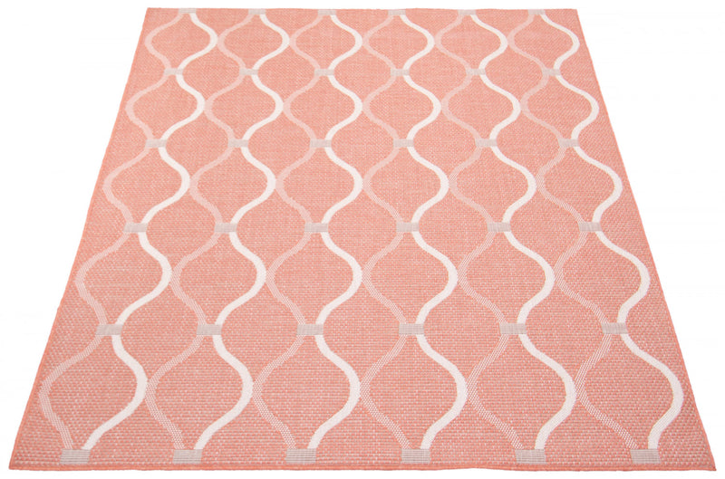 Neisha Abstract Coral Rug 5'3\" X 7'3\" Area Rug