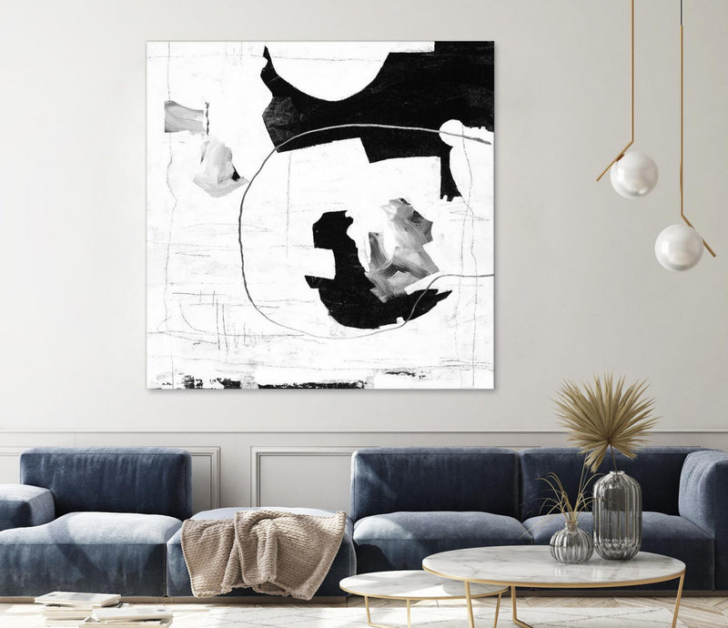\"Traces Of Silver Iii\" Giant Art 54x54 Wall Art