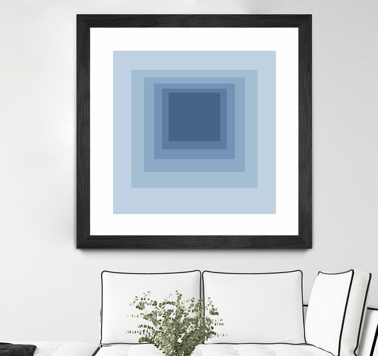 \"After Josef J\" Matted and Framed Black 36x36 Wall Art