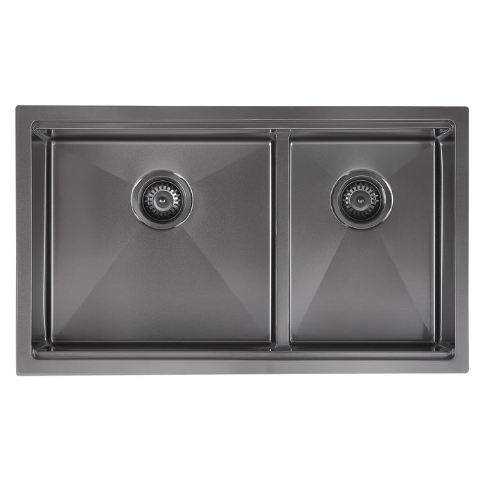 Ancona 32\" 60/40 Undermount Kitchen Sink - AN-3358