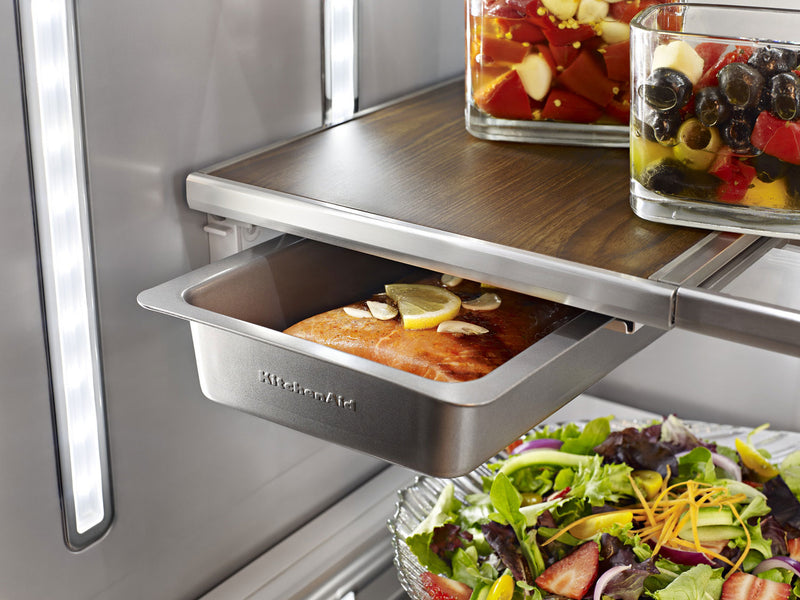 KitchenAid 36\" 24 Cu. Ft. French-Door Refrigerator - Stainless Steel with PrintShield™ Finish - KRFC704FPS