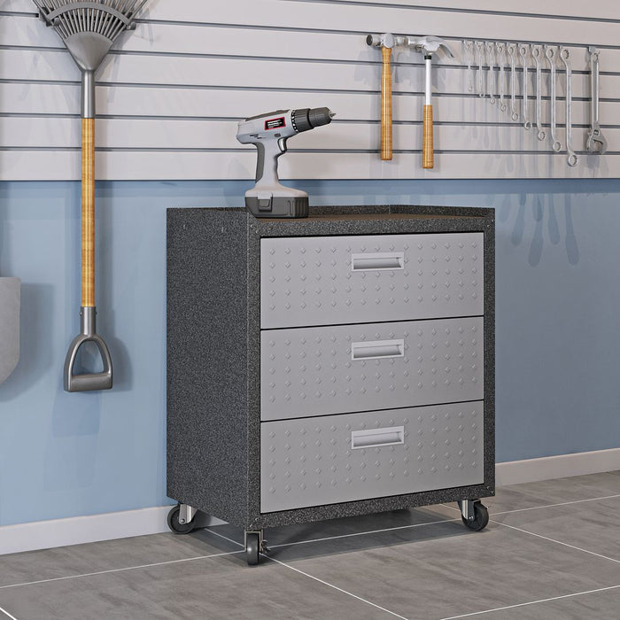 Fortress 31.5\" Mobile Garage Chest with Drawers