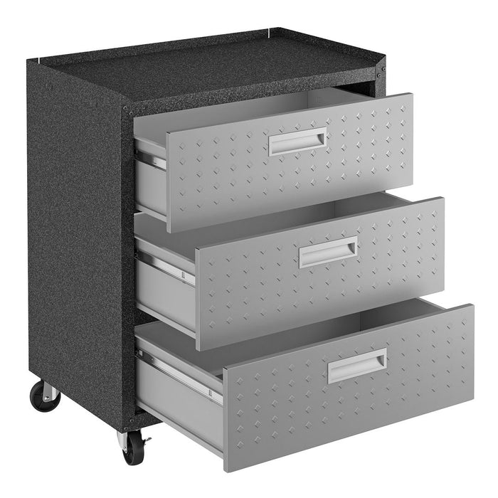 Fortress 31.5\" Mobile Garage Chest with Drawers