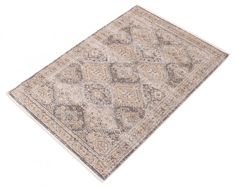 Leandra Taupe/grey Rug 5'3\" X 7'3\" Area Rug