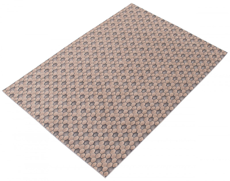 Ranger Taupe/grey Rug 3'11\" X 5'11\" Area Rug