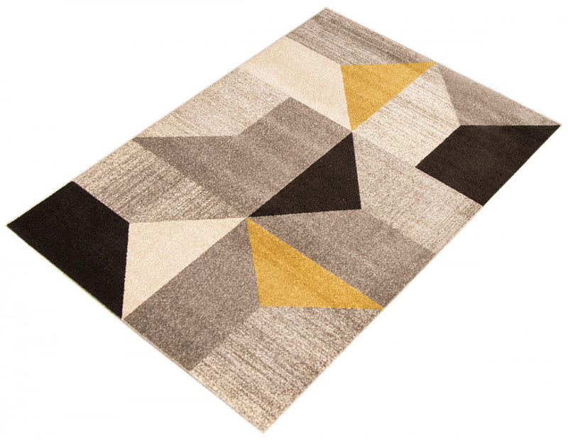 Hadley Grey / Gold 5'3\" x 7'3\" Area Rug