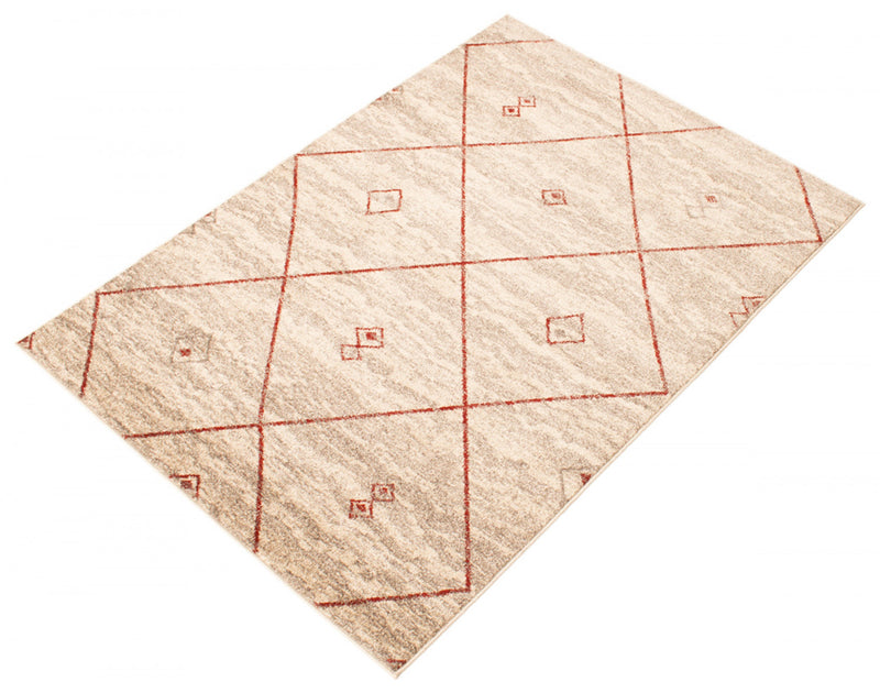 Grande Ivory/Red 7'10\" X 10'2\" Area Rug