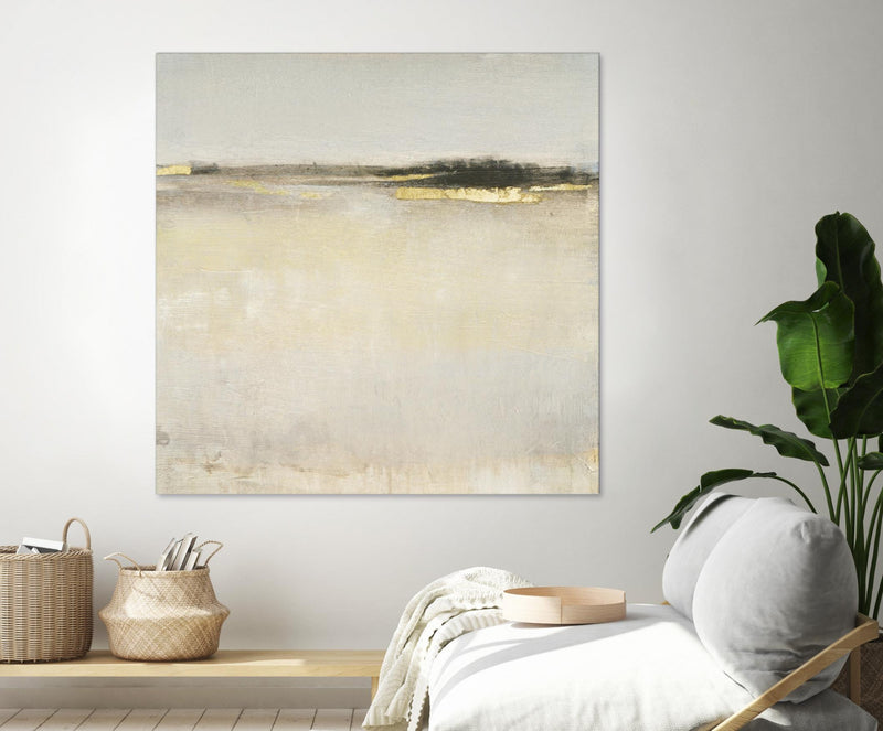 \"Embellished Subtle Scape I\" Giant Art 54x54 Wall Art