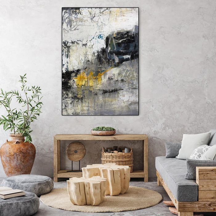 \"The Hike\" Canvas Framed Black 24x32 Wall Art