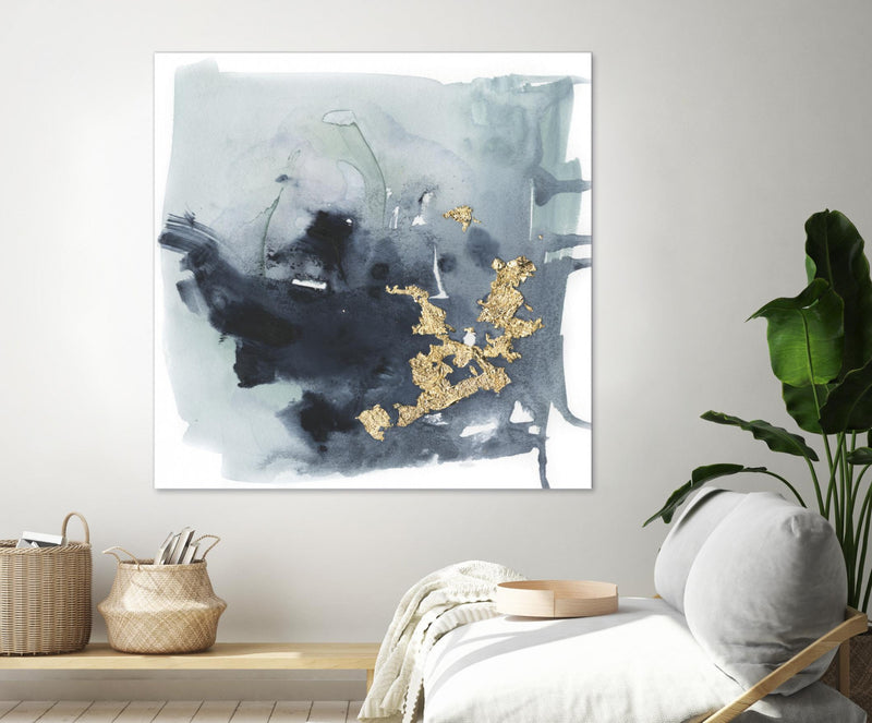 \"Cerulean & Gold I\" Giant Art 72x72 Wall Art
