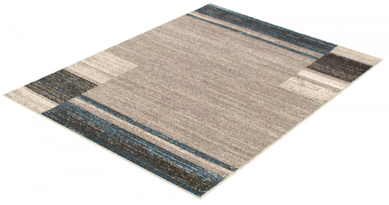 Aya Grey-Blue Area Rug - 7'10\" x 10'2\"