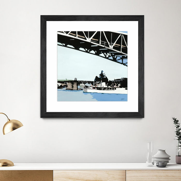\"To The Cut\" Matted and Framed Black 36x36 Wall Art