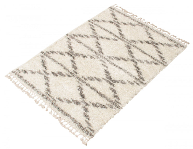 Helma Liv Cream Shag 6'7\" X 9'6\" Area Rug
