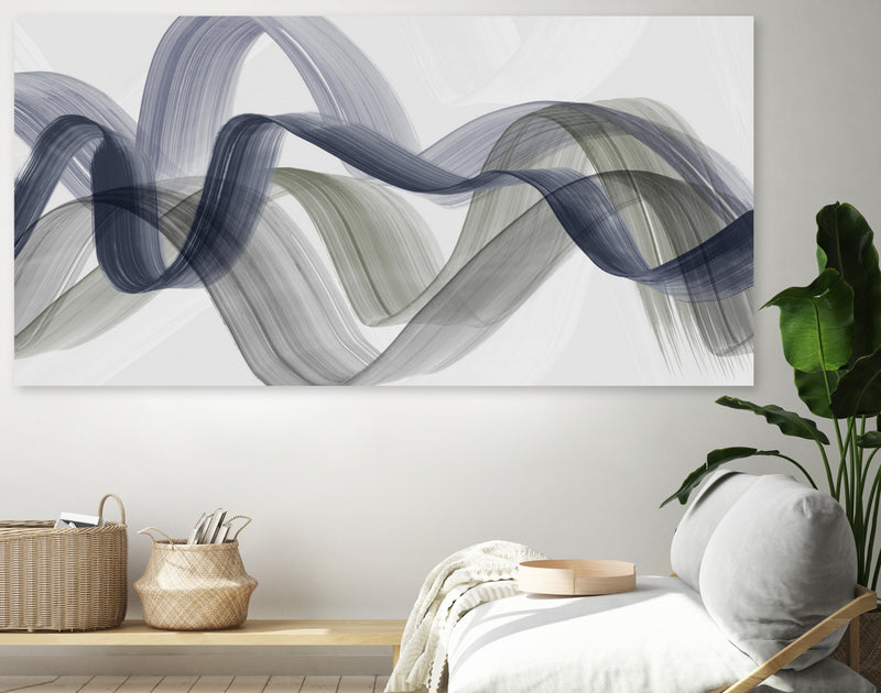 \"Bending Curves Ii\" Giant Art 72x36 Wall Art