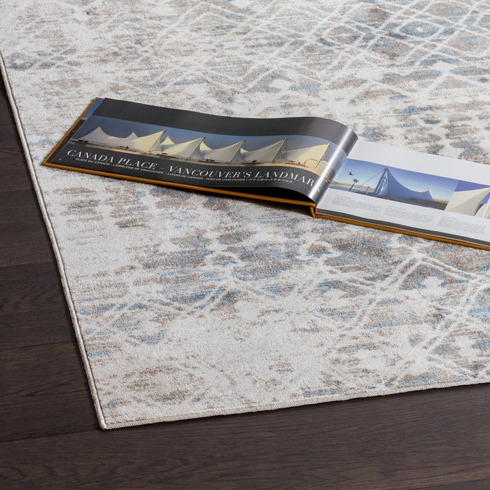 Shi Moroccan Blue 3x5 Area Rug