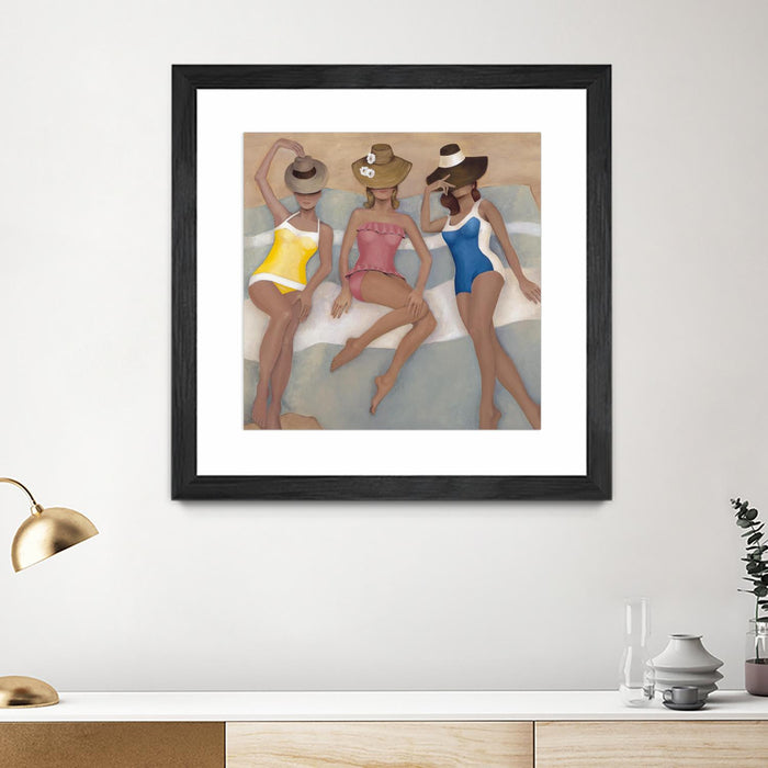 \"The Orange County Club.tif\" Matted and Framed Black 30x30 Wall Art