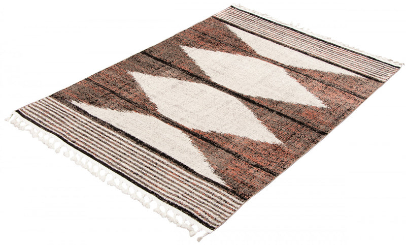 Vera Losange Ivory Area Rug - 7'10\" x 10'5\"