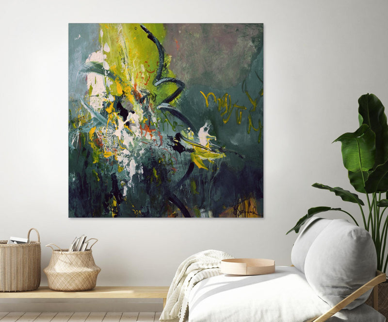 \"Happiness\" Giant Art 54x54 Wall Art