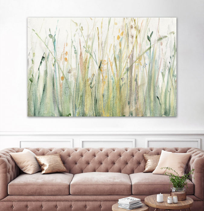 \"Spring Grasses I\" Giant Art 84x54 Wall Art