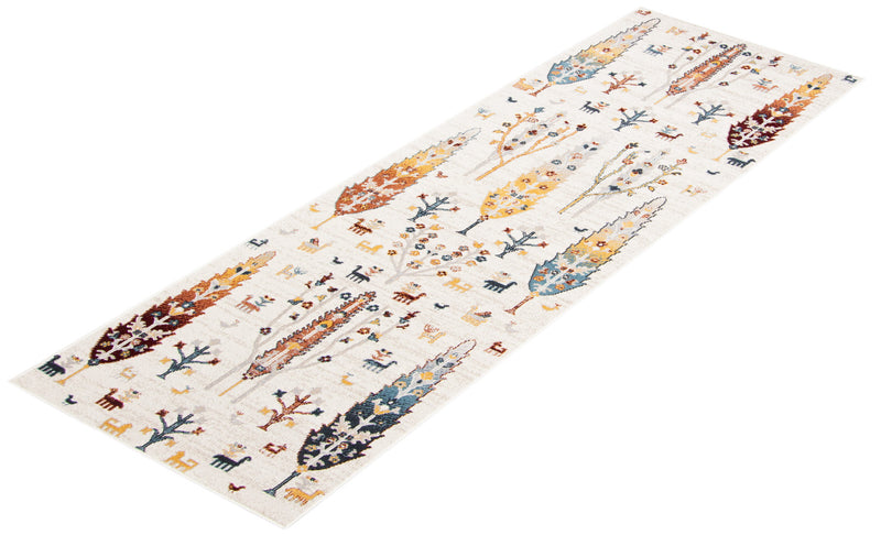 Pine Ivory Machine Washable Area Rug - 2'6\" x 8'0\"