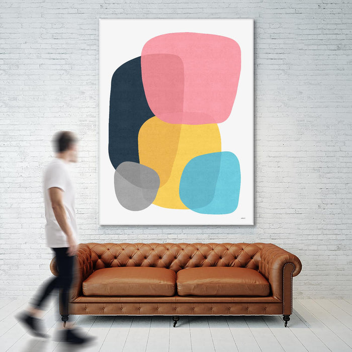 \"Abstract Vii\" Giant Art 72x54 Wall Art