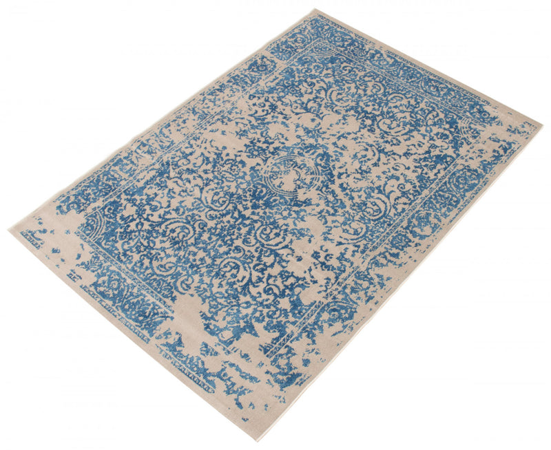 Corinne Blue 6'7\" x 9'6\" Area Rug