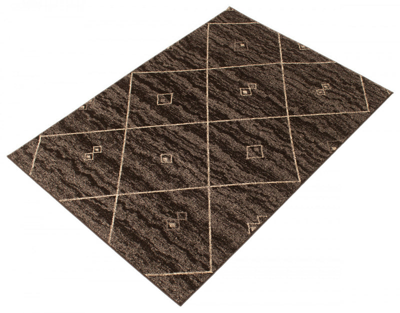 Grande Brown/Ivory 7'10\" X 10'2\" Area Rug