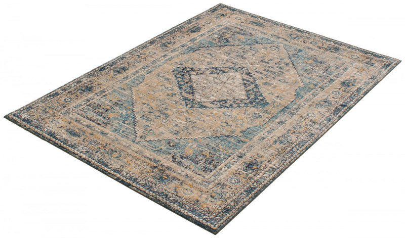 Bolivar Bijar Blue Area Rug - 5'0\" x 8'0\"