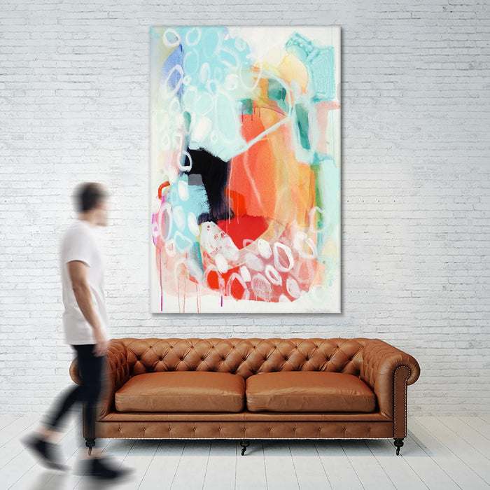 \"Cherry Creamsicle Love\" Giant Art 72x48 Wall Art