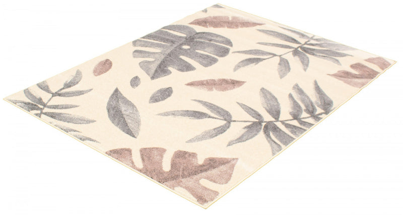 Palta Cream-Rose Area Rug - 3'11\" x 5'7\"