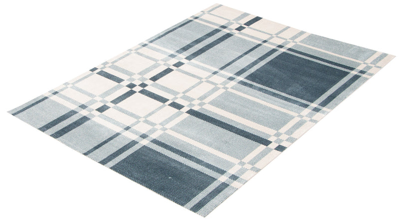 Roma Blue Machine Washable Area Rug - 5'0\" x 7'0\"