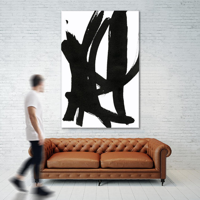 \"Composition In Black And White 7\" Giant Art 72x48 Wall Art