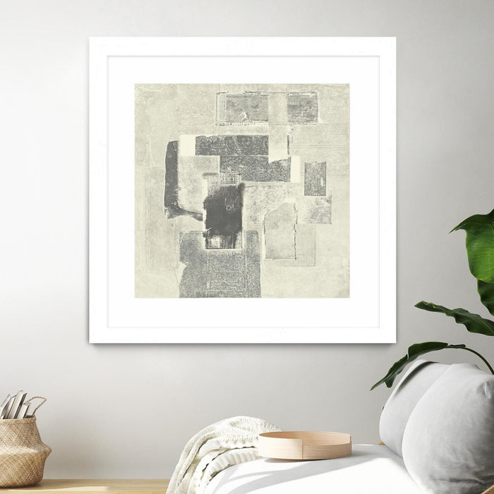 \"Camera Obscura\" Matted and Framed White 36x36 Wall Art
