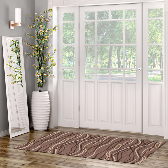 Bellezza Brown 2'2\" x 5'0\" Area Rug