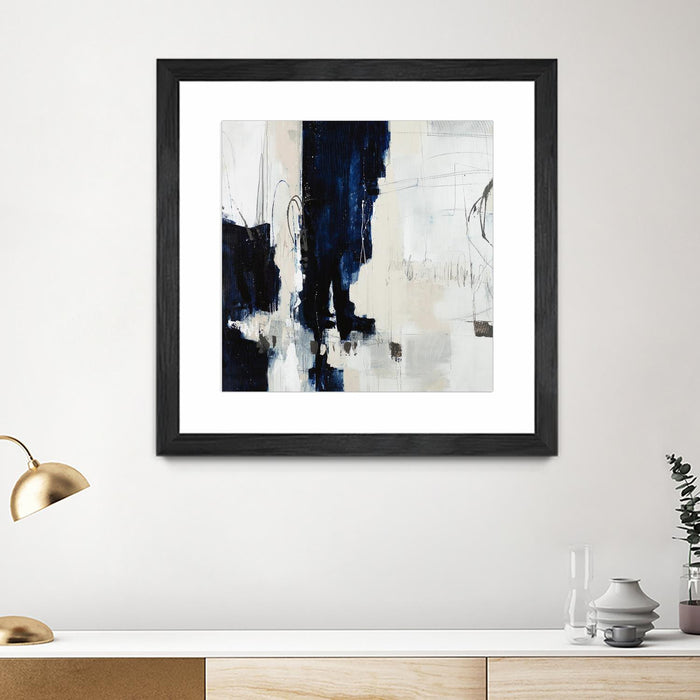 \"Underground Mechanics\" Matted and Framed Black 36x36 Wall Art