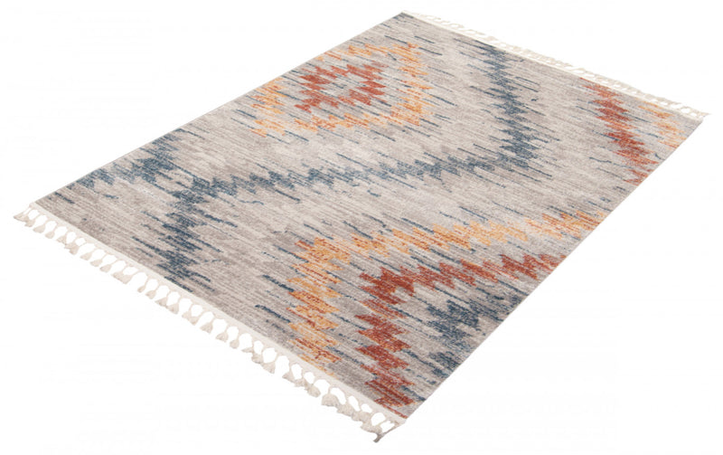 Vera Sun Ivory/Blue Area Rug - 7'10\" x 10'5\"