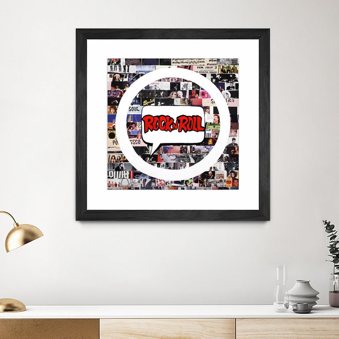\"Its Here To Stay\" Matted and Framed Black 30x30 Wall Art