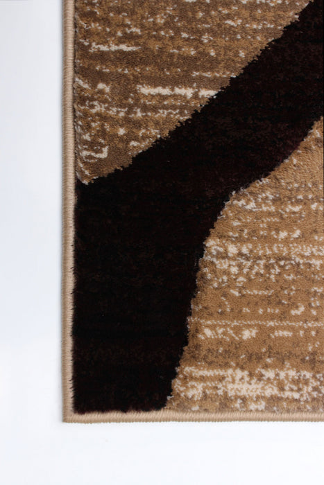 Mayoree Brown, Beige & Black Area Rug - 5'3\" X 7'3\" 