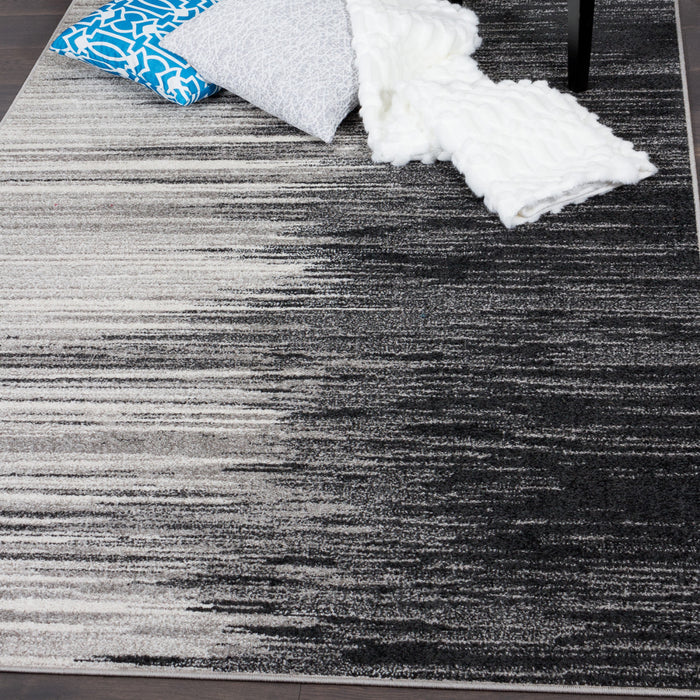 Lav Grey Waves 3x5 Area Rug