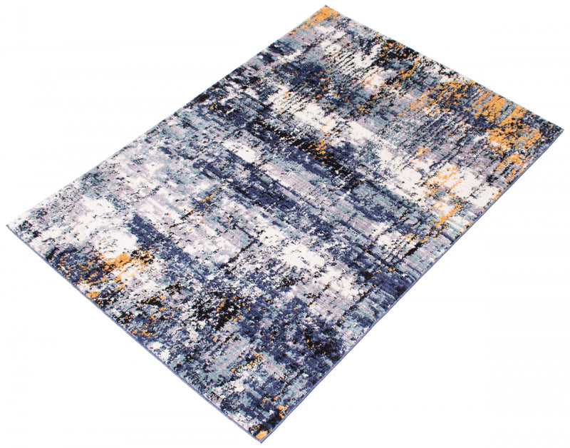 Paloma Marble Blue Area Rug - 3'11\" x 5'11\"