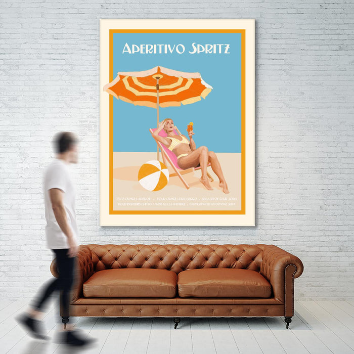 \"Aperitivo Spritz\" Giant Art 72x54 Wall Art